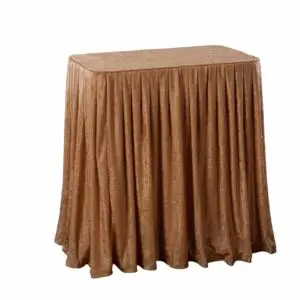 Folding Display Table Gold Drape Set